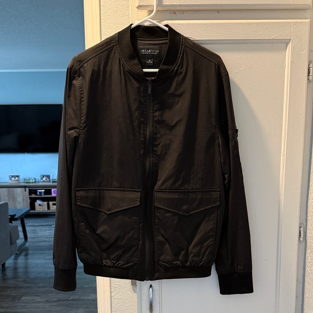 Men's Black Bomber Jacket